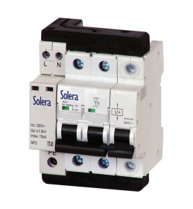 Magnetotermico 1p+n 40a + protector sobretensiones permanente y transitorio c 10ka 230vca