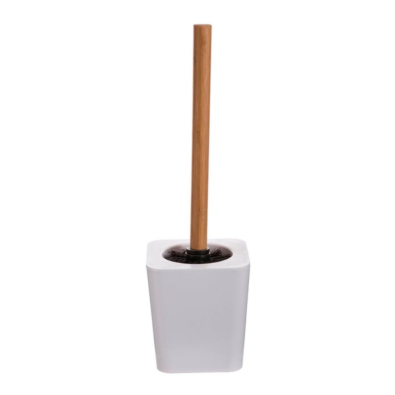 Escobillero wc de bambu-blanco colección 'natureo'