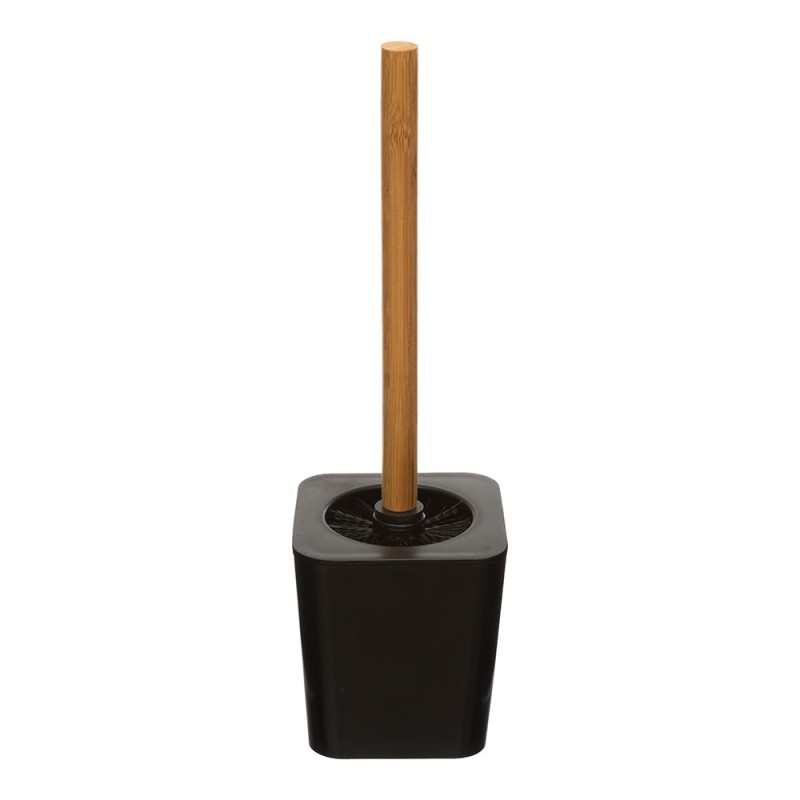Escobillero wc bambu-negro colección 'natureo'