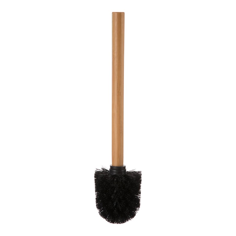 Escobillero wc bambu-negro colección 'natureo'
