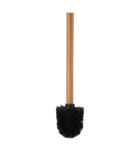 Escobillero wc bambu-negro colección 'natureo'