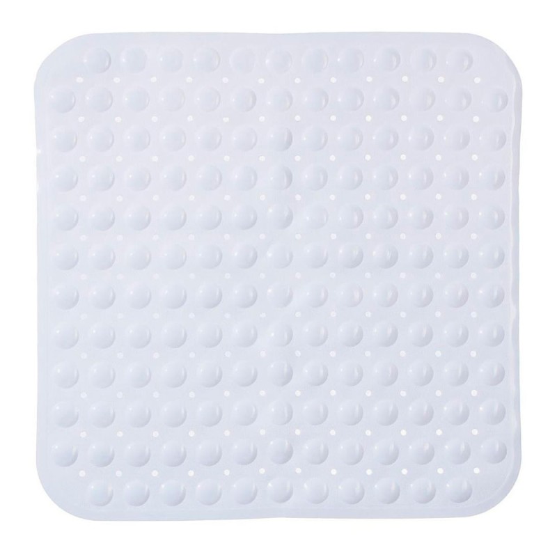Alfombra de ducha cuadrada blanca 55 x 55 cm