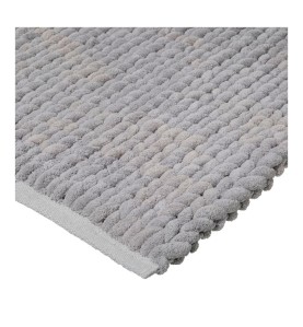 Alfombra de baño gris 50 x 75 cm