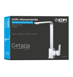 Grifo monomando de cocina caño alto serie getaria