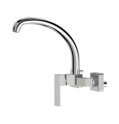 Grifo monomando de cocina caño alto empotrado serie getaria