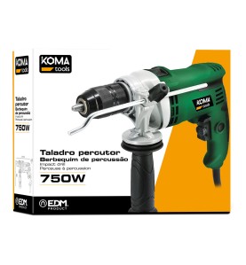 Taladro percutor 750 w, 315 x 120 x 220 mm