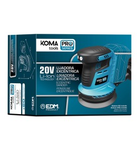 Lijadora excentrica 20 v brushless (sin batería ni cargador) 13 x 30 x 15 cm