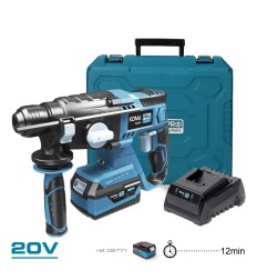 Kit martillo percutor 20 v con 1 bateria 4.0a. y cargador 08772 30 x 19.5 cm