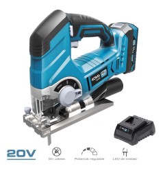 Kit sierra de calar 20 v con 1 bateria 2.0a y cargador 08772. 23 x 21,5 cm