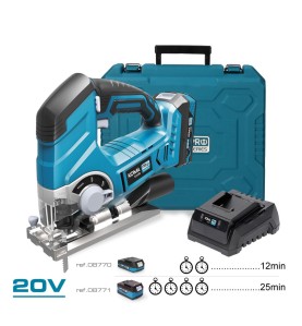 Kit sierra de calar 20 v con 1 bateria 2.0a y cargador 08772. 23 x 21,5 cm