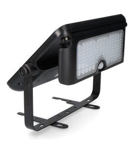 Aplique solar 10w 1150lm recargable. sensor presencia (2-8m) color negro 27,5x19,6cm edm