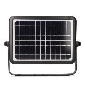 Aplique solar 10w 1150lm recargable. sensor presencia (2-8m) color negro 27,5x19,6cm edm