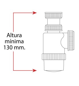 Mini sifon de botella extensible 1" 1/2"