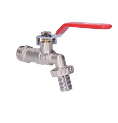 Grifo de esfera con codo para manguera 1/2" 3/4"