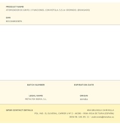 Atomizador de grifo. 2 funciones. con rotula. 5,5 cm cromado. (envasado)