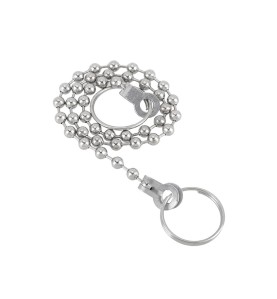 Cadena de bolas cromada de lavabo 25cm edm