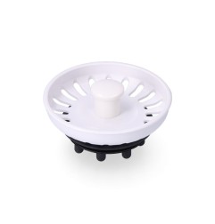 Filtro de rejilla de fregadero. tipo "teka" color blanco ø7,7cm (envasado)