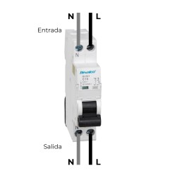 Magnetotermico revalco 1 polo+neutro 16a (estrecho)