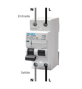 Interruptor diferencial 2 polos revalco 25a