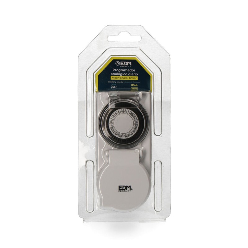 Programador diario analógico ip44 230 v 50 hz 16 a