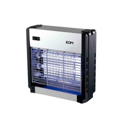 Mata insectos profesional eléctrico 2x6w 30m² 26x25,5x9cm color cromo/negro edm