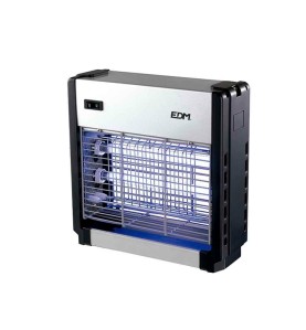 Mata insectos profesional eléctrico 2x6w 30m² 26x25,5x9cm color cromo/negro edm