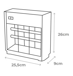 Mata insectos profesional eléctrico 2x6w 30m² 26x25,5x9cm color cromo/negro edm