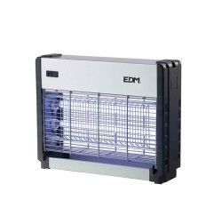 Mata insectos profesional eléctrico 2x8w 50m² 33x9x26cm color cromo/negro edm
