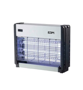 Mata insectos profesional eléctrico 2x8w 50m² 33x9x26cm color cromo/negro edm