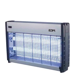 Mata insectos profesional eléctrico 2 x1 5 w 100 m² 9 x 10 x 31 cm color cromo/negro