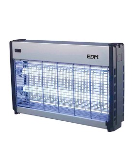 Mata insectos profesional eléctrico 2 x1 5 w 100 m² 9 x 10 x 31 cm color cromo/negro