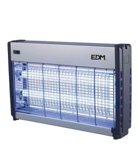 Mata insectos profesional eléctrico 2x20w 150m² 64x10x36cm color cromo/negro edm