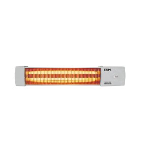 Estufa de baño de cuarzo orientable 600 / 1200 w modelo marfil