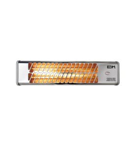Estufa de baño de cuarzo orientable 600 / 1200 w modelo cromo