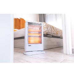 Estufa de cuarzo oscilante 400 / 800 / 1200 w modelo económico anti-vuelco