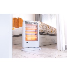 Estufa de cuarzo oscilante 400 / 800 / 1200 w modelo económico anti-vuelco