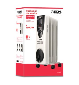 Radiador de aceite 1500 w con 7 elementos