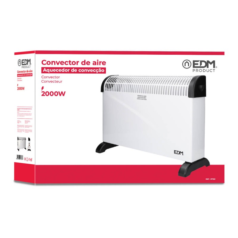 Convector de aire modelo standard 2000 w