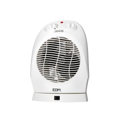 Calefactor compacto oscilante 1000 - 2000 w blanco