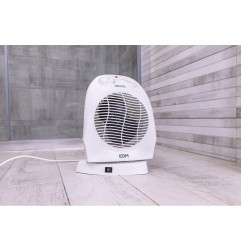 Calefactor compacto oscilante 1000 - 2000 w blanco