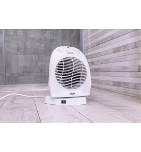 Calefactor compacto oscilante 1000 - 2000 w blanco