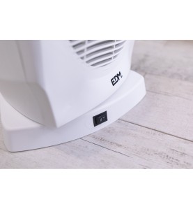 Calefactor compacto oscilante 1000 - 2000 w blanco