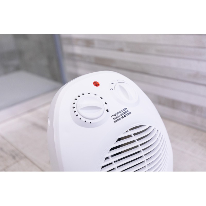 Calefactor compacto oscilante 1000 - 2000 w blanco