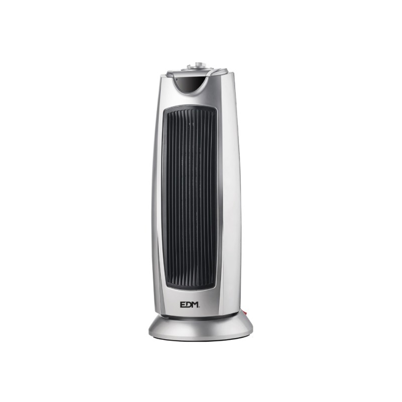 Calefactor de torre cerámico oscilante modelo silver 1000 - 2000 w