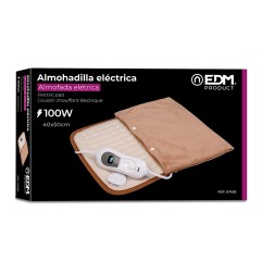Almohadilla eléctrica reversible con funda 100 w 40 x 50 cm
