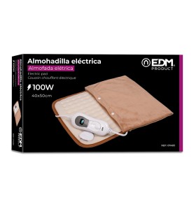 Almohadilla eléctrica reversible con funda 100 w 40 x 50 cm