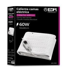Calienta camas eléctrico 60 w 150 x 80 cm