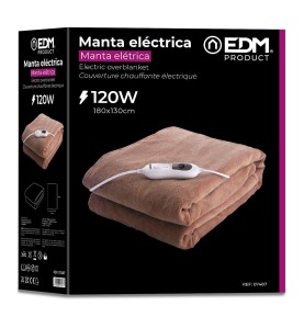 Manta eléctrica 120 w 180 x 130 cm