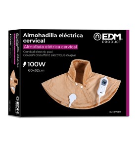Almohadilla eléctrica cervical 100 w 60 x 62 cm