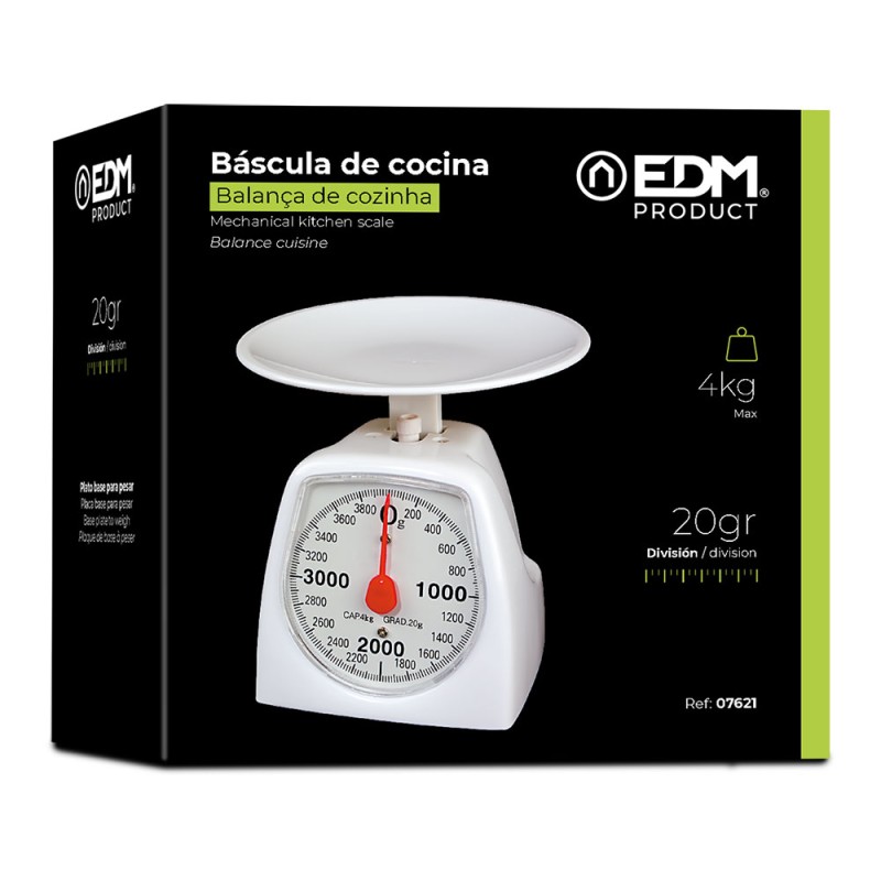 Bascula analogica de cocina max. 4 kg